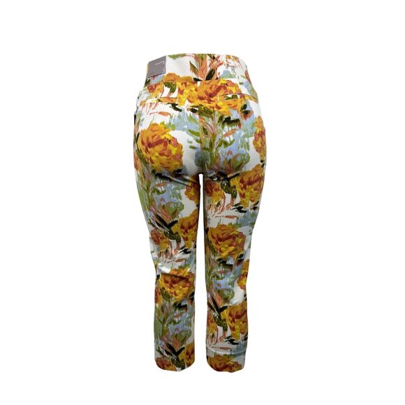 Soft Surroundings Women's Multi-Color Straight Leg Crop Pants Size S - New - Picture 3 of 12